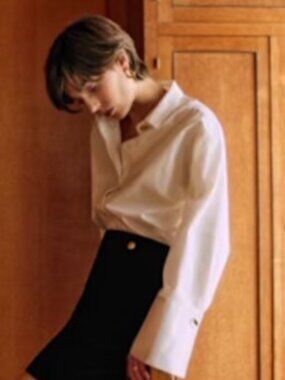 Sezane Miriam Skirt - Sézane X Mdlo Black Velvet - Size 6